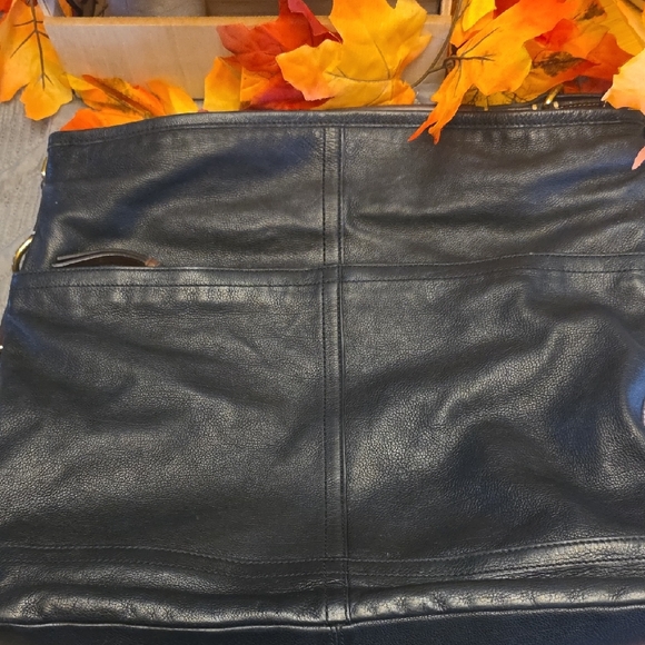 Coach Black Leather Shoulder Hobo Bag No. E0993-70189 - Picture 7 of 17